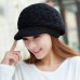 Wool Beret Hat  Crochet Winter Knit Slouchy Spring Cap Beanie Warm  eb-96681803